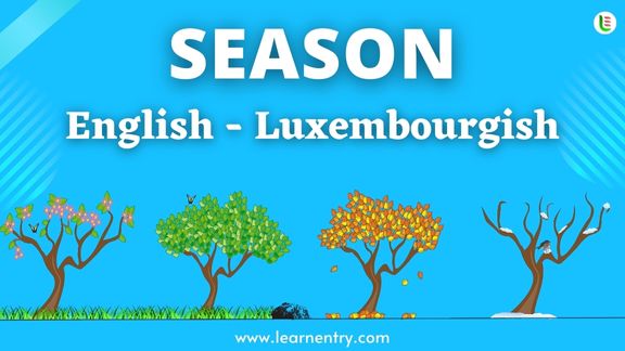 Season names in Luxembourgish and English - Common Luxembourgish Vocabulary
