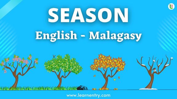 Season names in Malagasy and English - Common Malagasy Vocabulary
