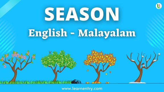 Season names in Malayalam and English