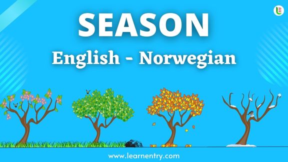 Season names in Norwegian and English - Common Norwegian Vocabulary