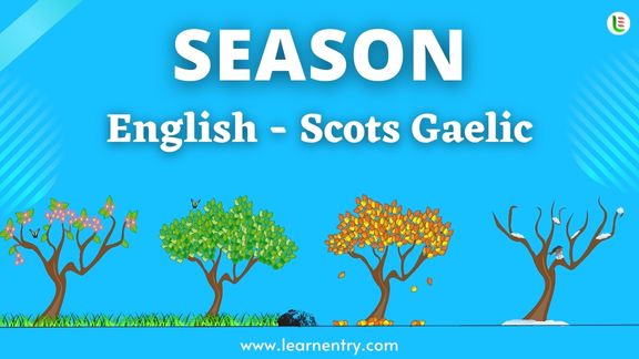 Season names in Scots gaelic and English