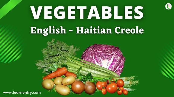 Vegetables names in Haitian creole and English